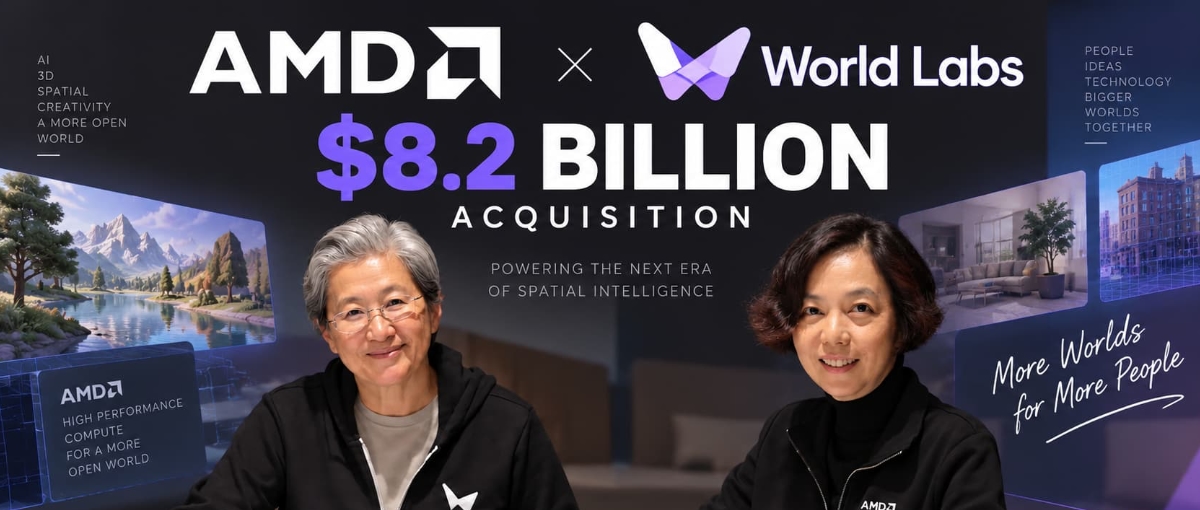 AMD 82 亿美元收购 World Labs:世界模型为何成了算力竞争的新筹码(图2) AMD 82 亿美元收购 World Labs:世界模型为何成了算力竞争的新筹码(图2)